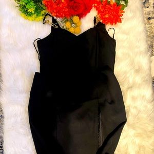 Long dress with side slit